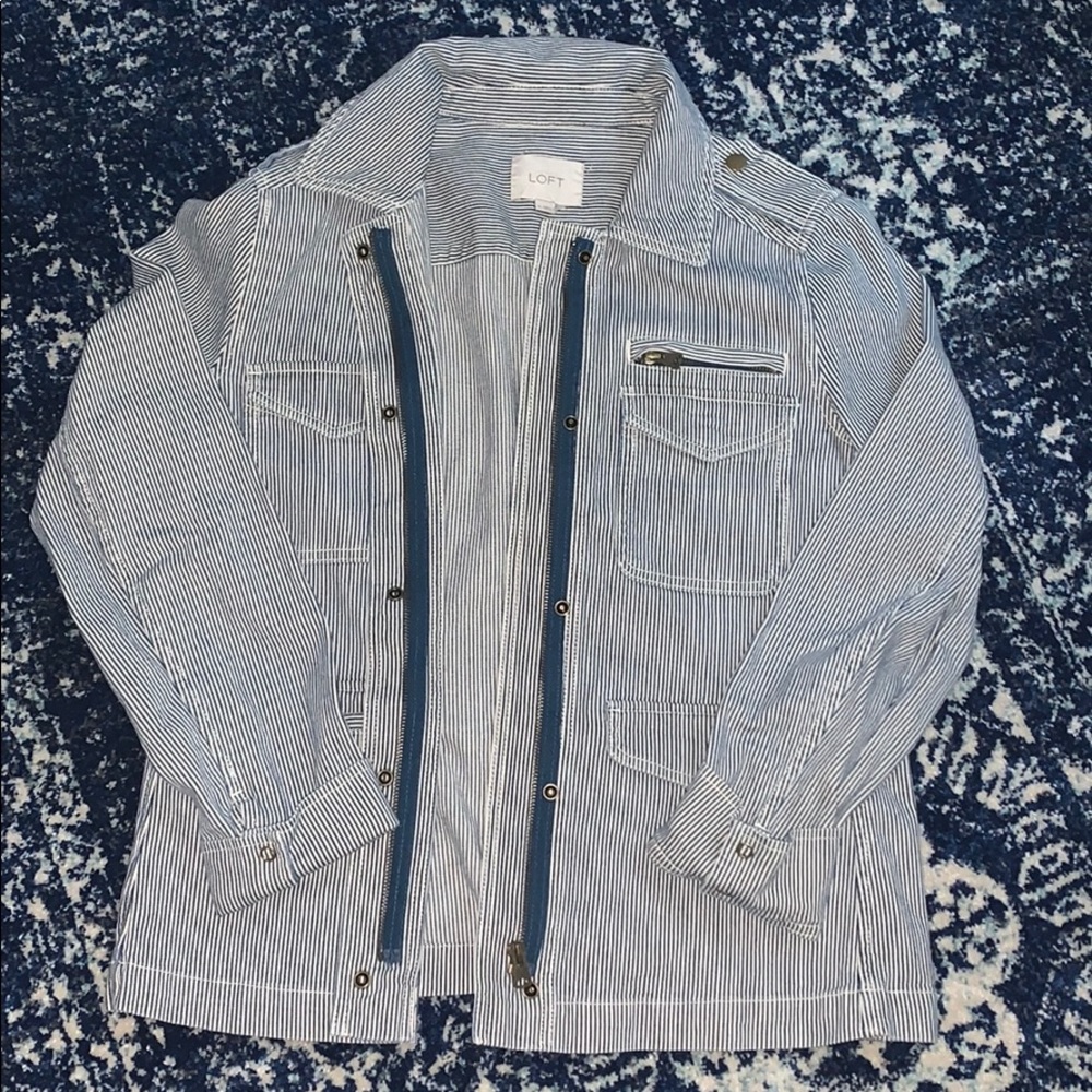 LOFT Pinstriped Jacket